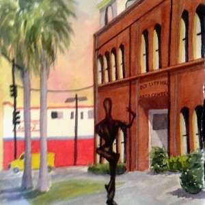"Old City Hall" by Marlene Woods - Watercolor