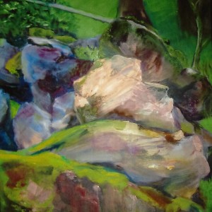 "Romancing the Stone" by Vivian Nestel - Oil