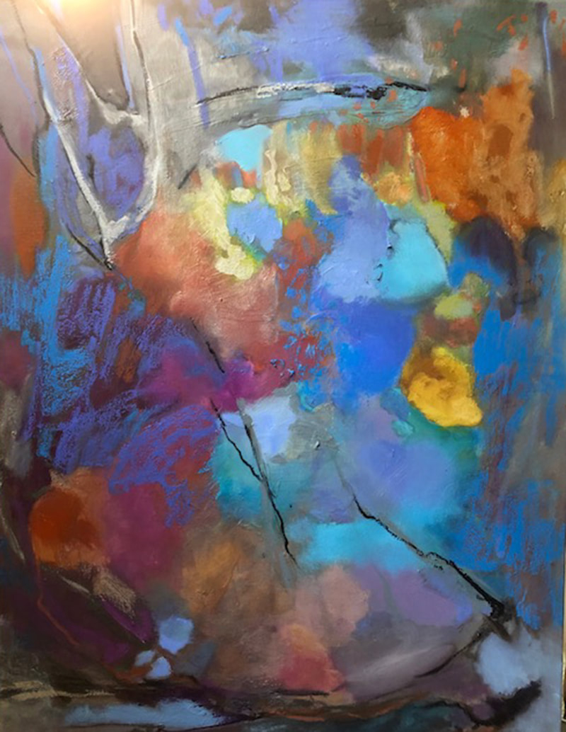 Abstract Painting Class with Anne Leveque North Valley Art League